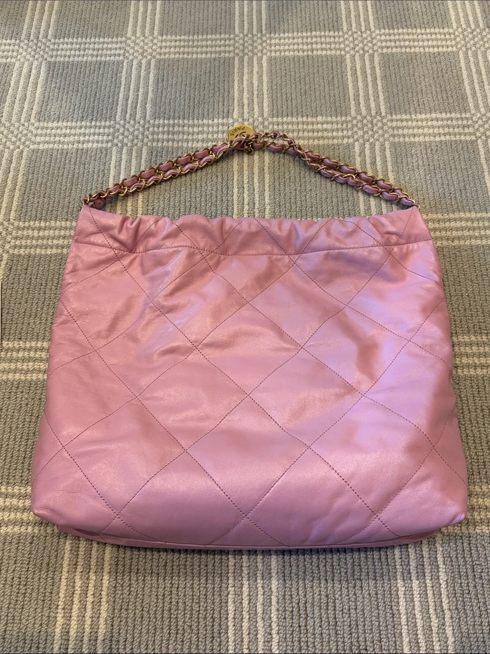Chanel 22 Hobo Bag 22S Pink Medium